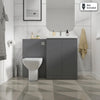 Mercury Matt Grey Vanity and WC Unit Suite