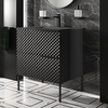 Elvia 600mm Black Vanity Unit with Black Basin