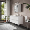 Elvia 1200mm White Double Vanity Unit