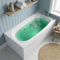 1300 x 700mm Petite 6 Jet Whirlpool Single Ended Bath
