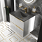 Elvia 600mm White Vanity Unit with Black Basin