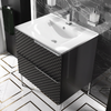 Elvia 600mm Black Vanity Unit