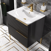 Elvia 600mm Black Vanity Unit