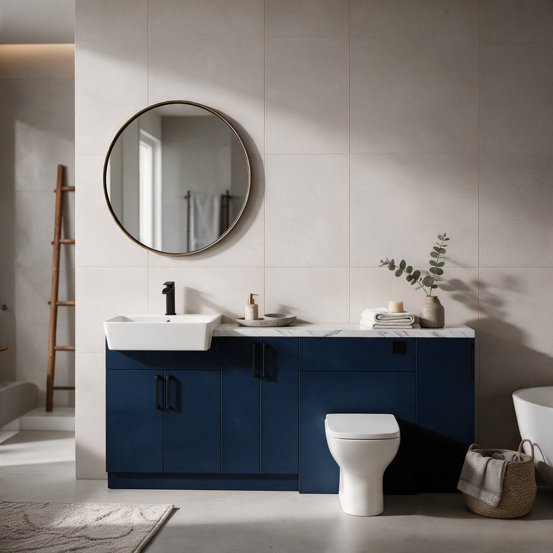 Oliver 1900 Navy Blue Fitted Furniture Combination