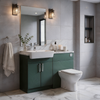 Oliver 1200 Matt Green Fitted Furniture Combination