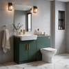 Oliver 1200 Matt Green Fitted Furniture Combination