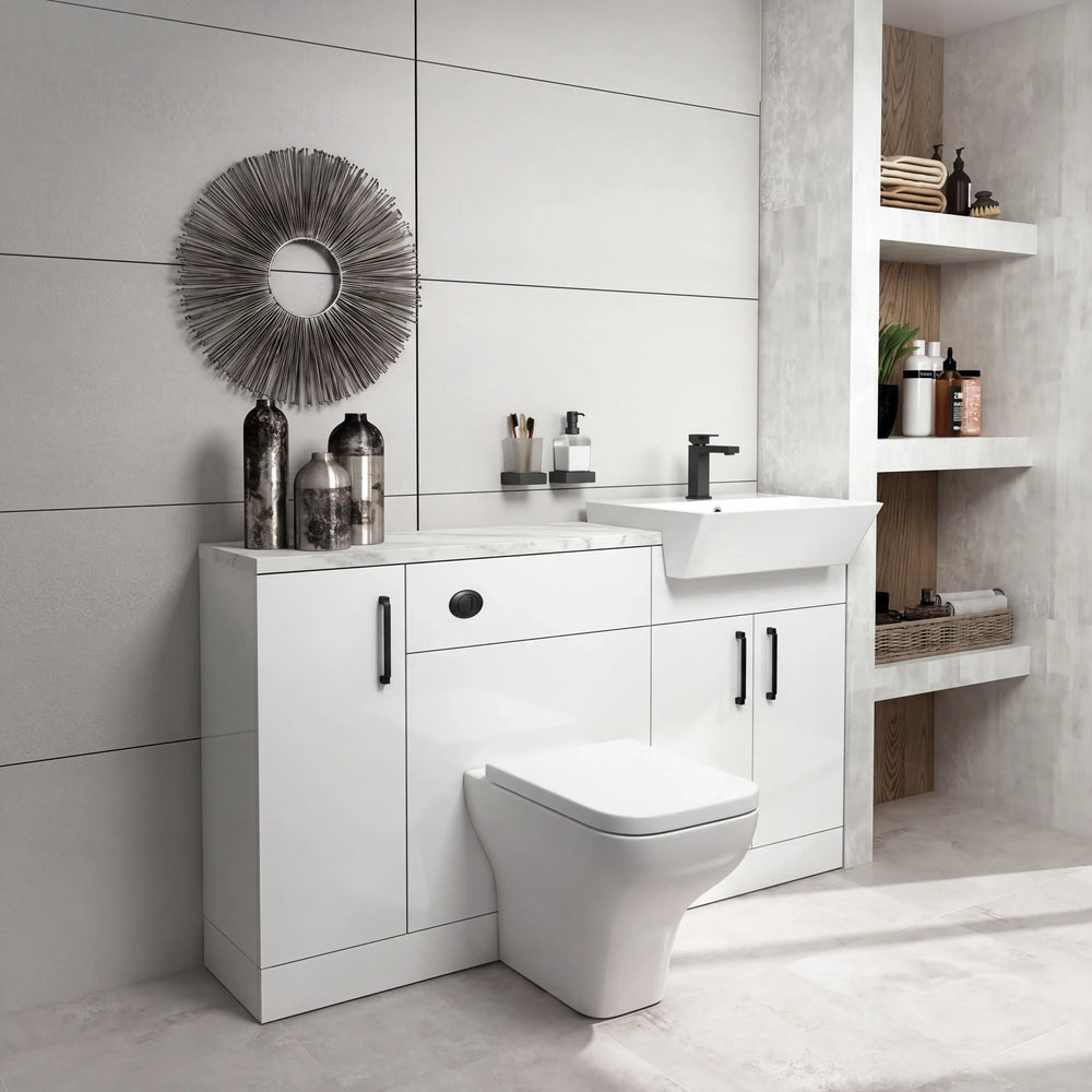 Oliver Modern Gloss White Fitted Furniture Combination