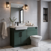Oliver 1200 Matt Green Fitted Furniture Combination