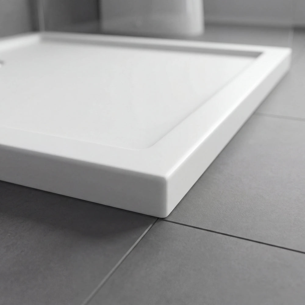 Stone Resin Square Shower Tray 760mm x 760mm with Waste
