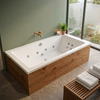 1800 x 800mm 14 or 16 Jets Slim Single Ended Whirlpool Bath