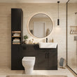 Oliver Black Fitted Furniture Combination with Tall Boy Storage