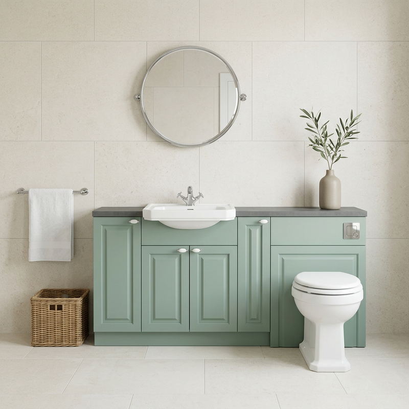 Oliver 1600 Sage Traditional Fitted Furniture Combination