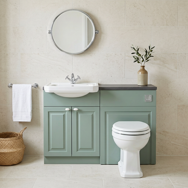 Oliver 1200 Sage Traditional Fitted Furniture Combination
