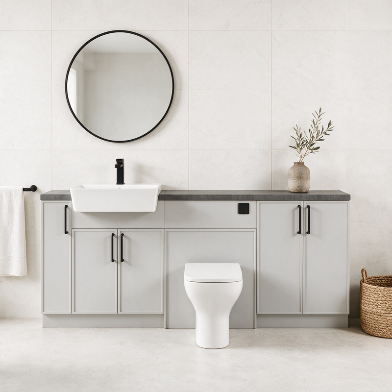Oliver 2000 Dust Grey Slim Shaker Fitted Furniture Combination