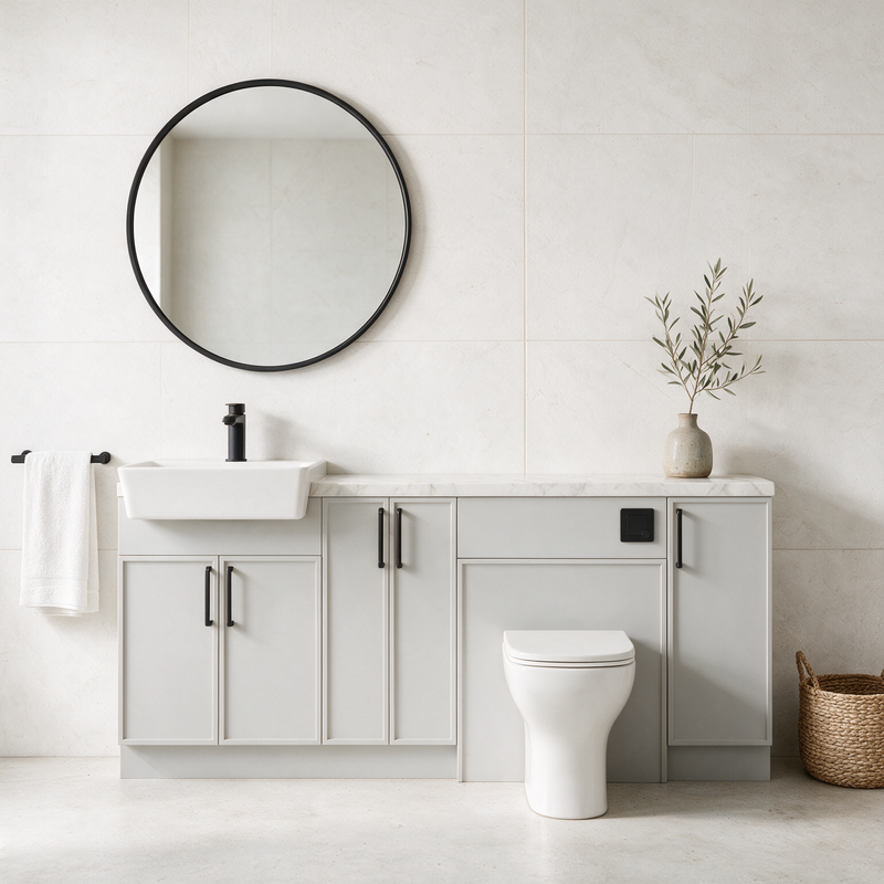 Oliver 1900 Dust Grey Slim Shaker Fitted Furniture Combination