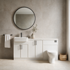 Oliver 1800 Matt White Slim Shaker Fitted Furniture Combination