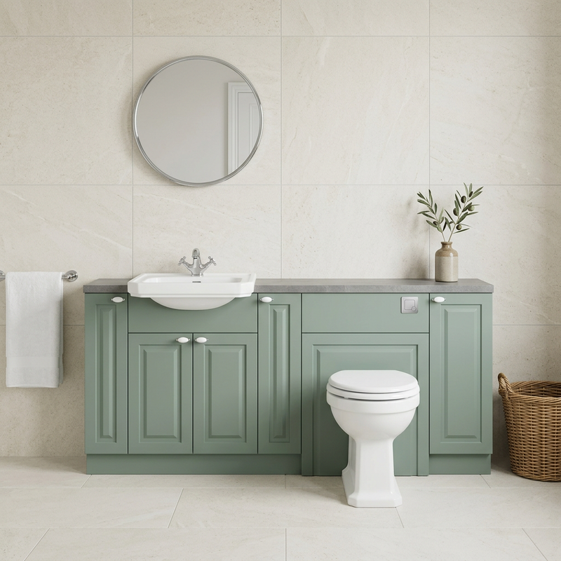 Oliver 1900 Sage Traditional Fitted Furniture Combination