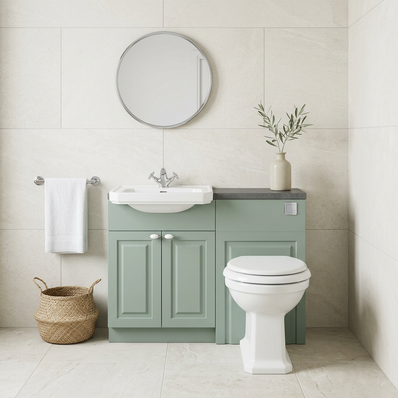 Oliver 1100 Sage Traditional Fitted Furniture Combination