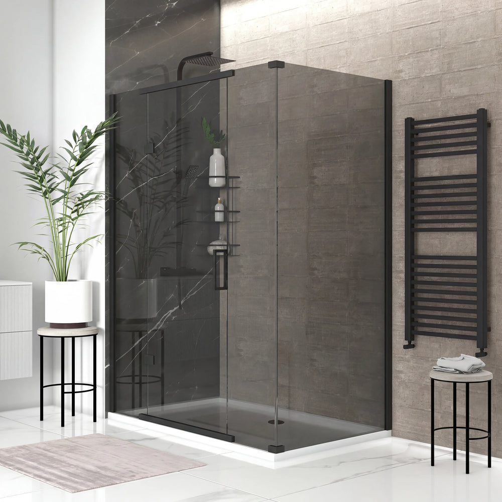 Havana 1600mm Black Corner Shower Enclosure