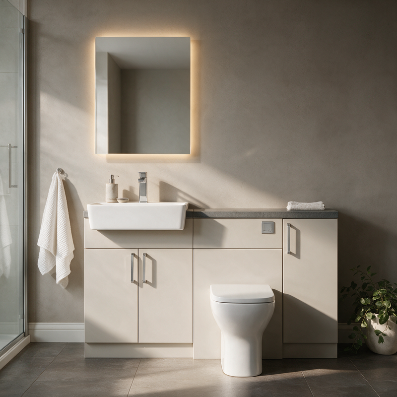 Oliver 1400 Cashmere Fitted Furniture Combination