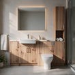 Oliver 1800 Oak Fitted Furniture Combination with Tall Boy