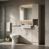 Oliver 1500 Cashmere Fitted Furniture Combination with Tall Boy
