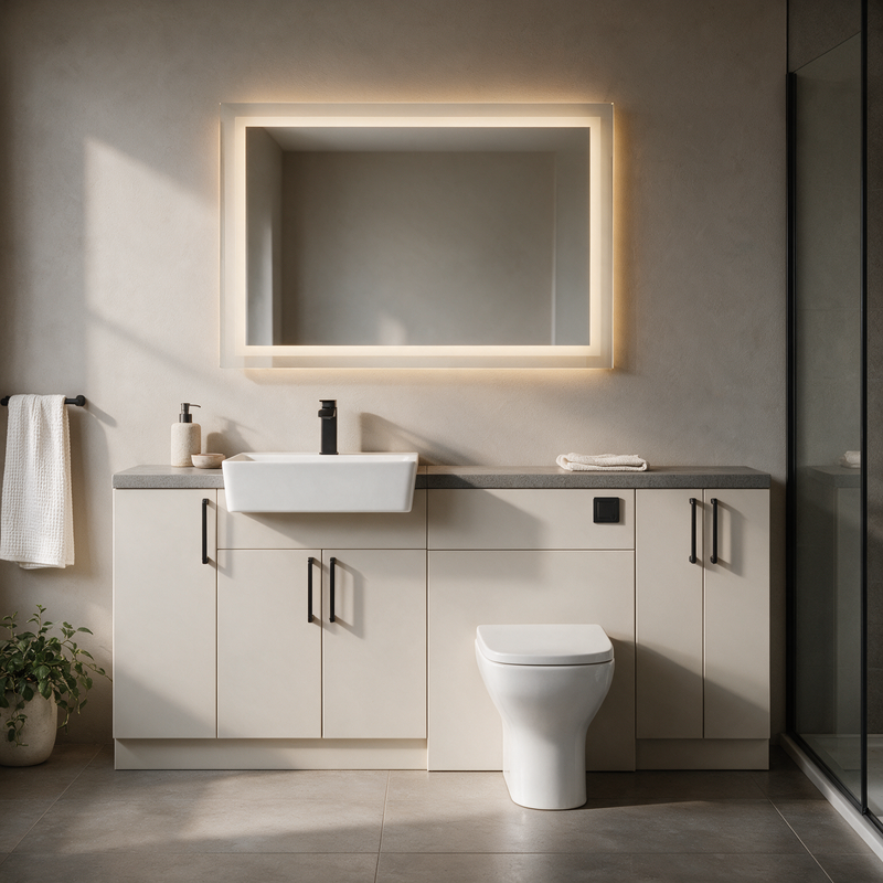 Oliver 1900 Cashmere Fitted Furniture Combination