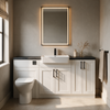 Oliver 1600 Matt White Shaker Fitted Furniture Combination