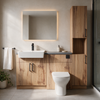 Oliver 1400 Oak Fitted Furniture Combination with Tall Boy