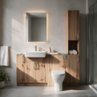 Oliver 1600 Oak Fitted Furniture Combination with Tall Boy
