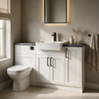 Oliver 1500 Matt White Shaker Fitted Furniture Combination