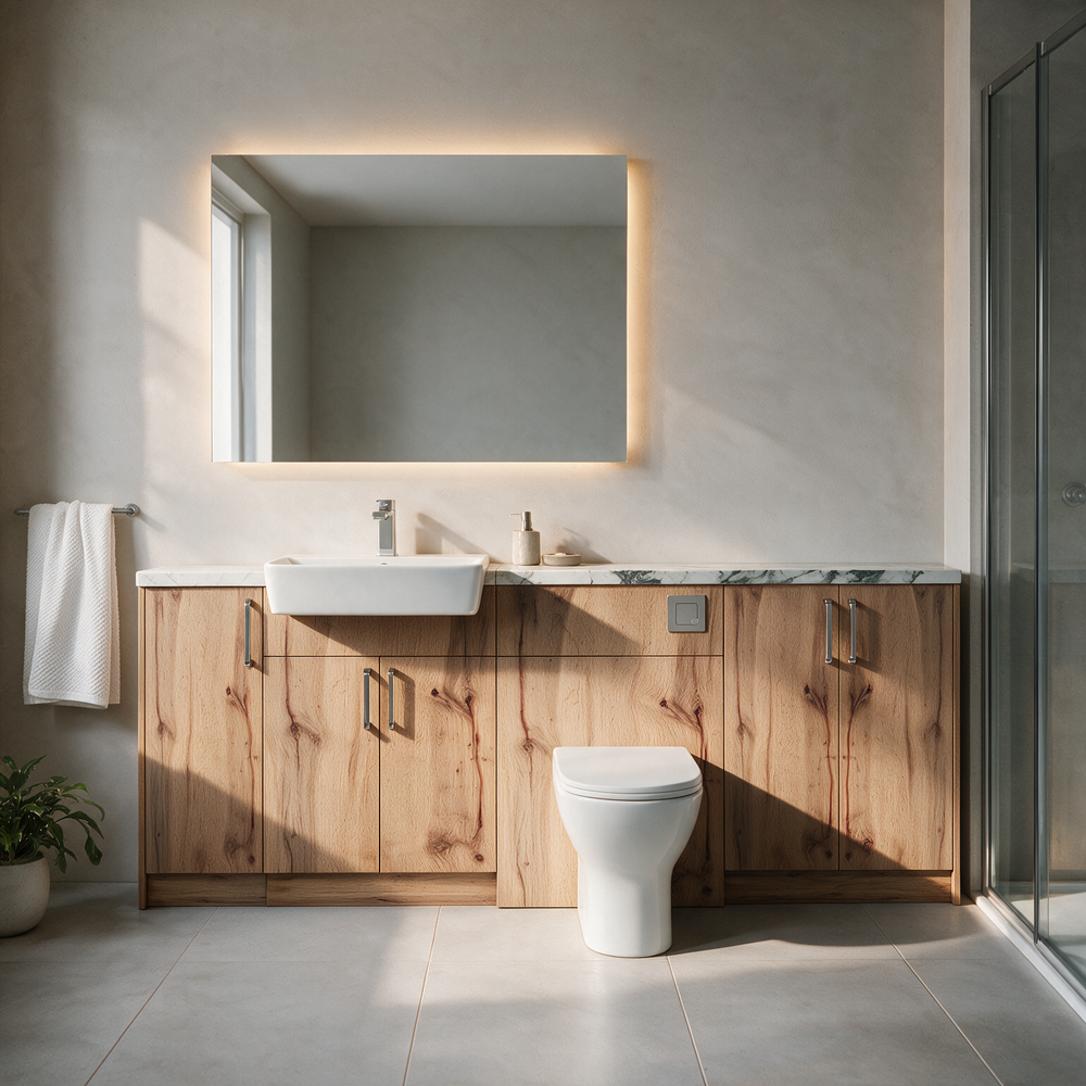 Oliver 2100 Oak Fitted Furniture Combination