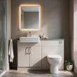 Oliver 1200 Cashmere Fitted Furniture Combination