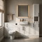 Oliver 2000 Matt White Shaker Fitted Furniture Combination with Tall Boy