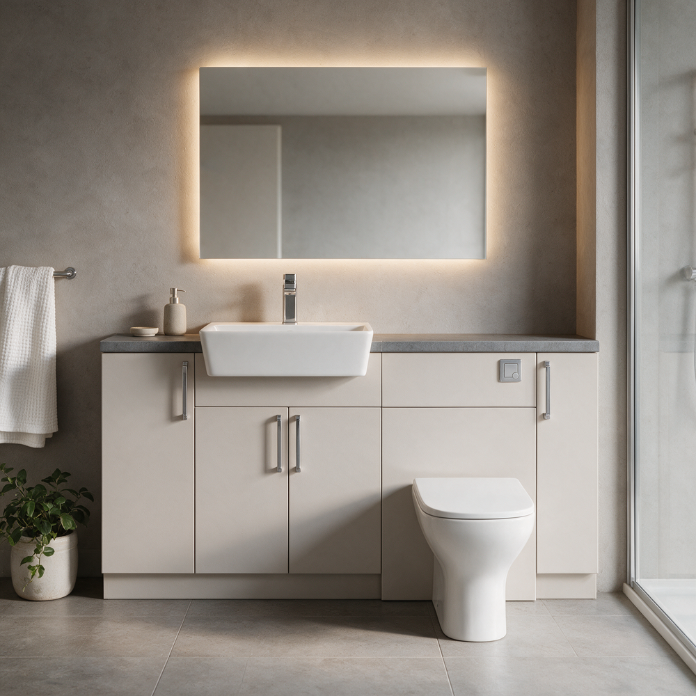 Oliver 1600 Cashmere Fitted Furniture Combination