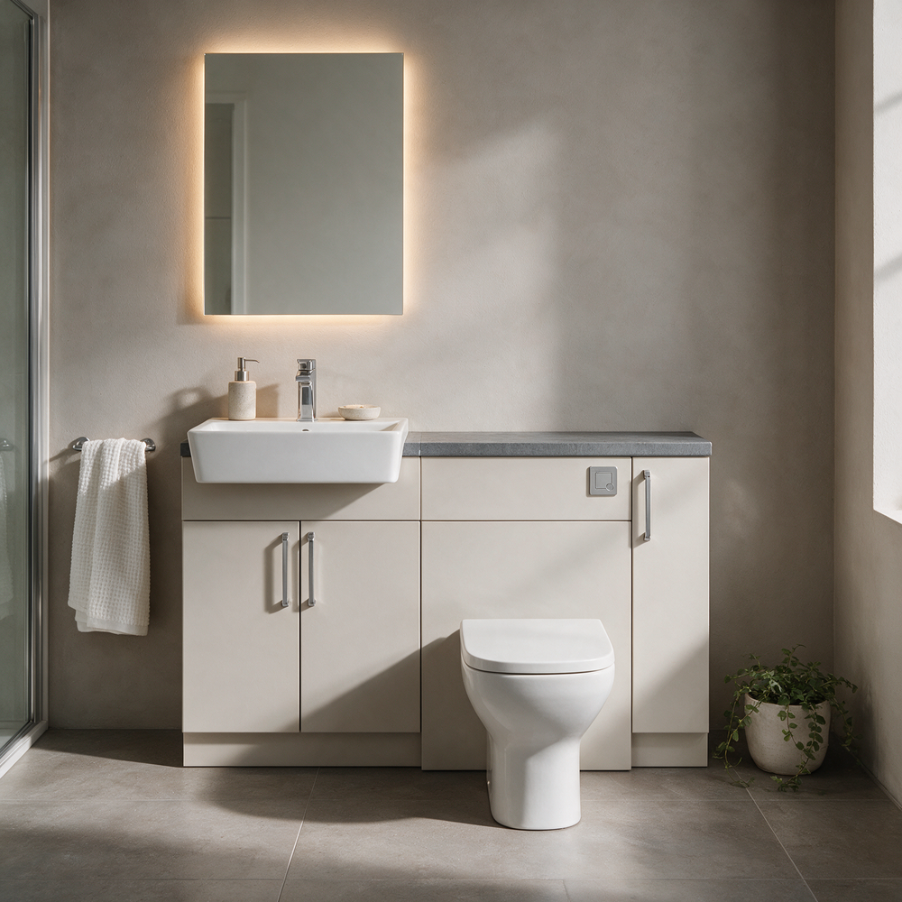Oliver 1300 Cashmere Fitted Furniture Combination