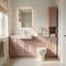 Oliver 1800 Matt Pink Shaker Fitted Furniture Combination with Tall Boy