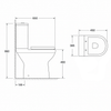 Charlie Comfort Height Rimless Close Coupled Toilet