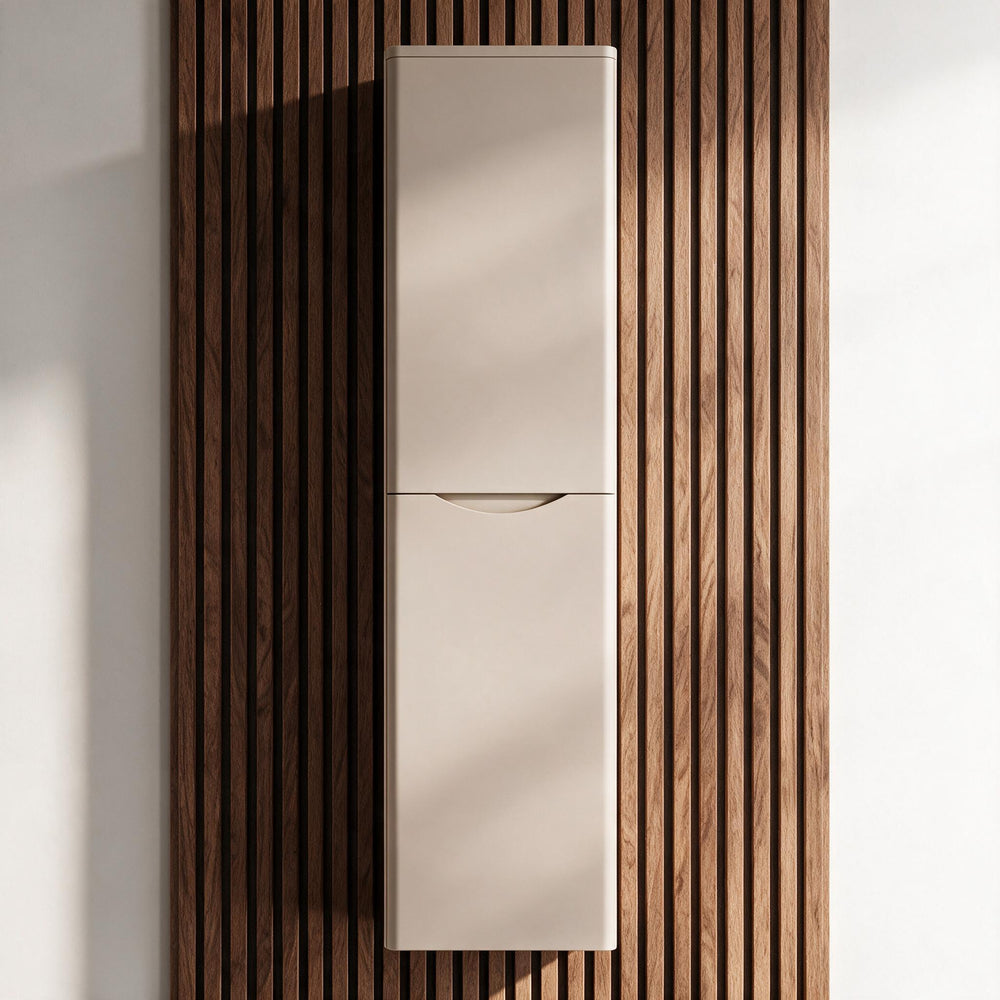Zentro Cashmere Suite with Odessa Gold 800mm Quadrant Enclosure — Vanity, Toilet Unit, Shower & Mirror