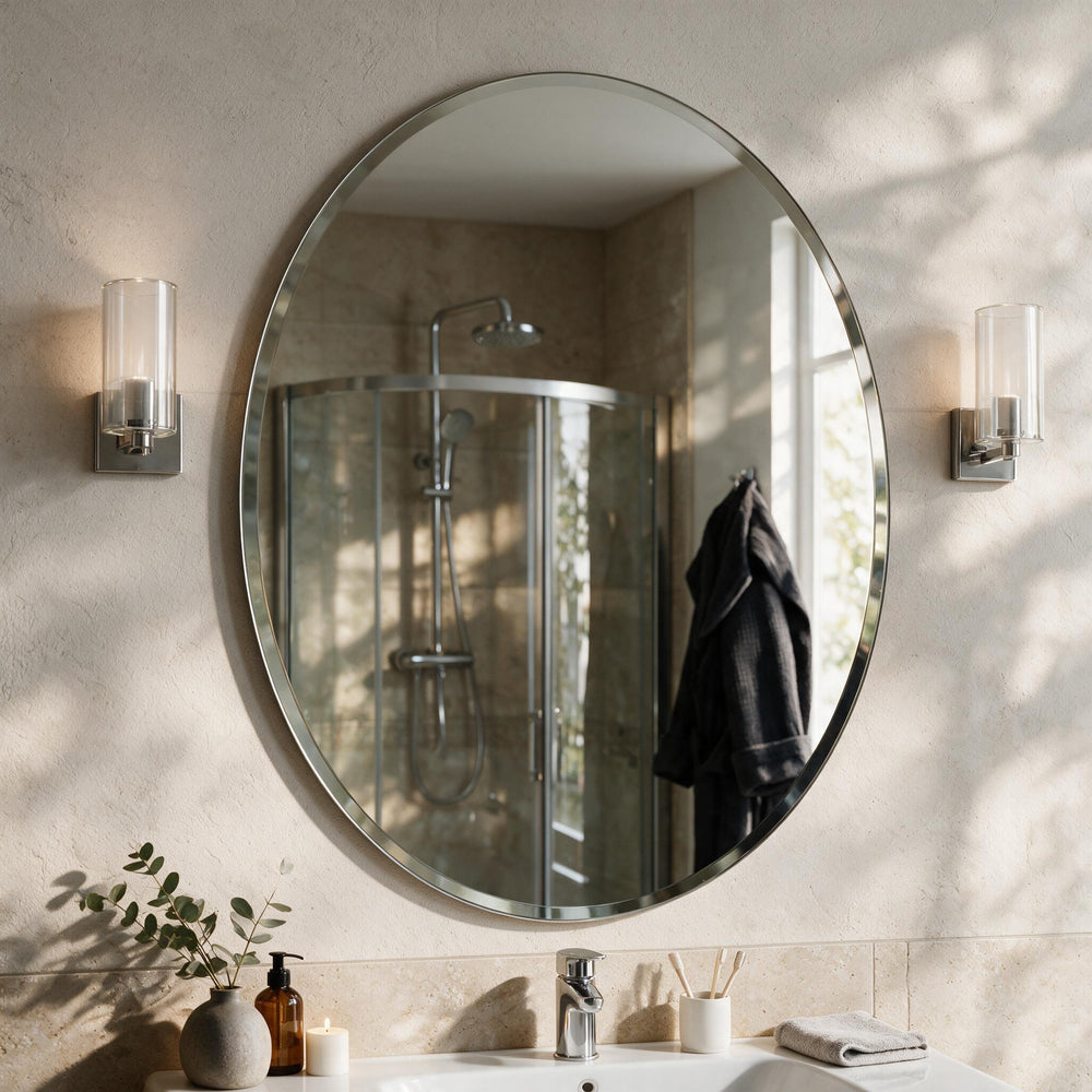 Zentro White Suite with Odessa Chrome 800mm Quadrant Enclosure — Vanity, Toilet Unit, Shower & Mirror