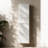Zentro White Suite with Odessa Chrome 800mm Quadrant Enclosure — Vanity, Toilet Unit, Shower & Mirror