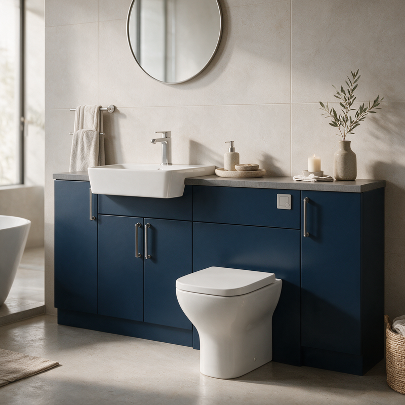 Oliver 1800 Navy Blue Fitted Furniture Combination