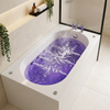 Petite 1200 x 700mm 6 jet whirlpool single ended bath in a styled bathroom setting