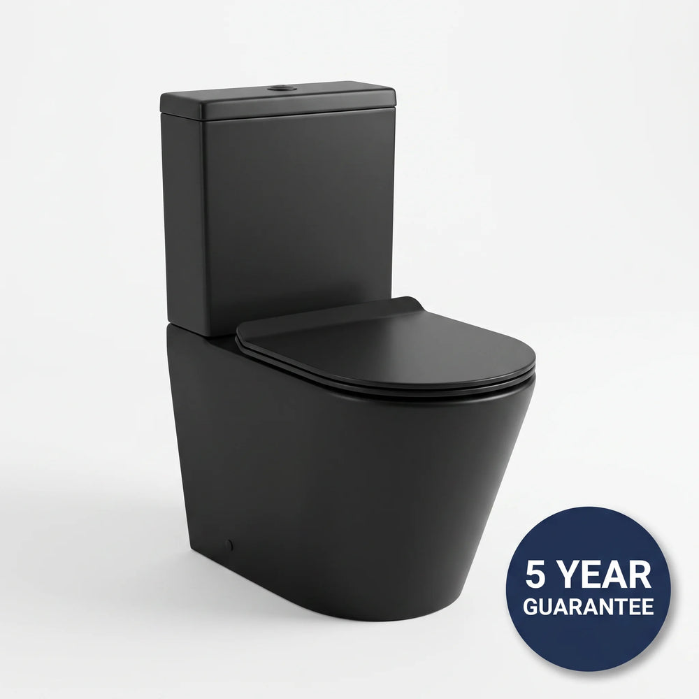 Alessio Black Close-Coupled Toilet