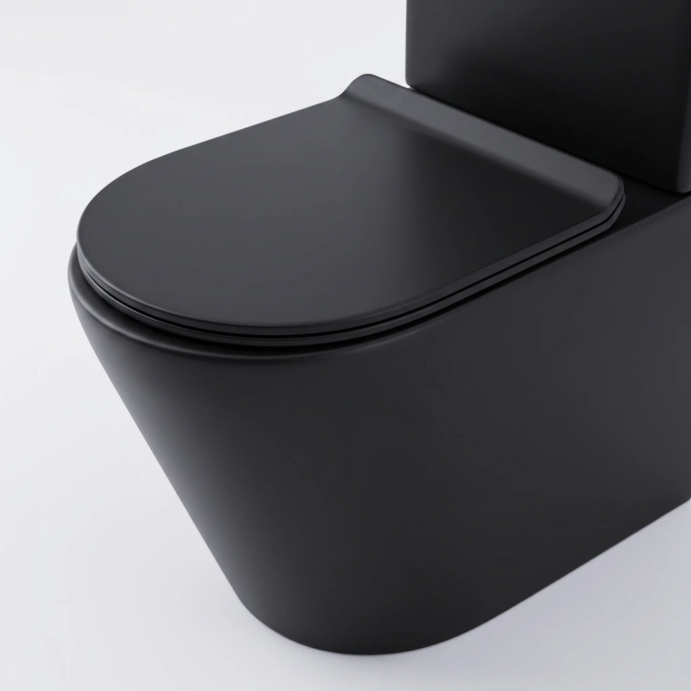 Alessio Black Close-Coupled Toilet