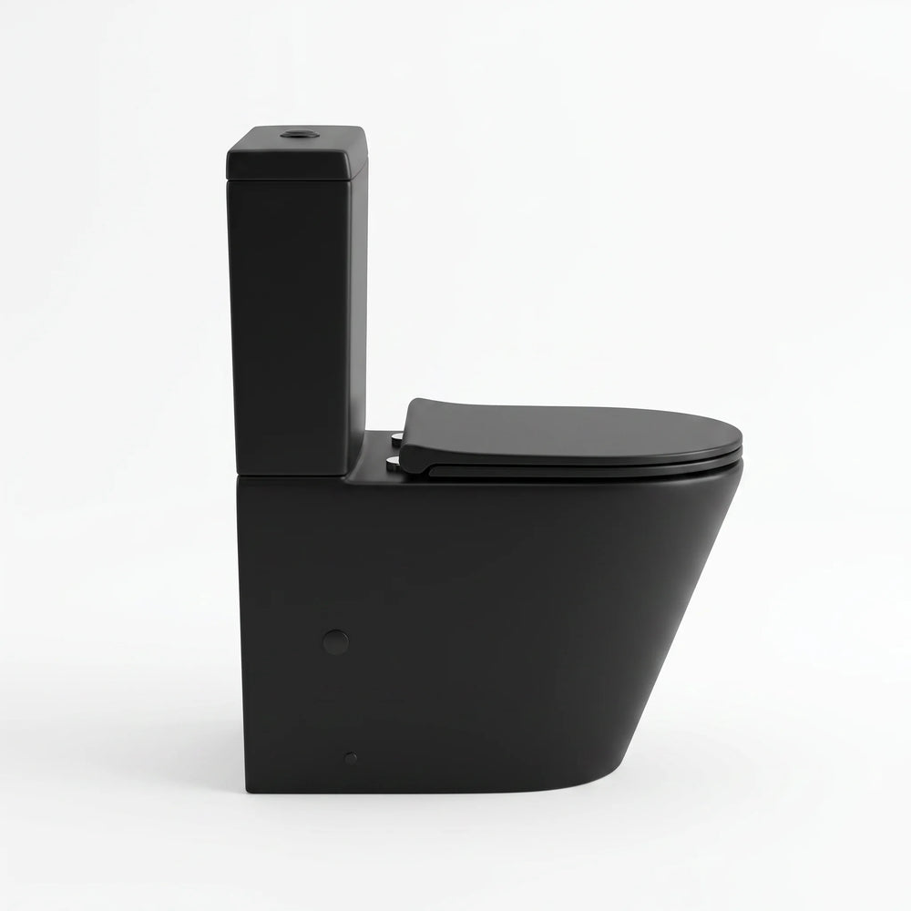 Alessio Black Close-Coupled Toilet