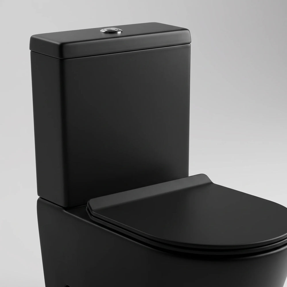 Alessio Black Close-Coupled Toilet