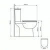 Linnea 700mm Wall Hung Countertop Vanity Unit with Alessio Black Close Coupled Toilet