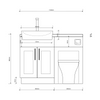 Oliver 1100 Matt Pink Shaker Fitted Furniture Combination