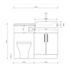 Oliver 1100 Oak Fitted Furniture Combination